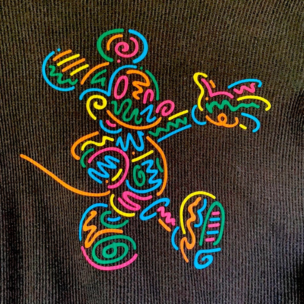 Mickey Mouse Thermal Long Sleeve Shirt, Size S